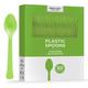 Kiwi Green Heavy-Duty Plastic Spoons, 50ct